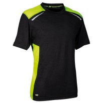 Tous dehors - T-shirt de travail Cofra Dunkerque V625-0-02 taille 2XL Couleur Noir/Jaune fluo
