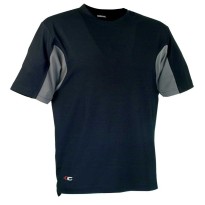 tous dehors - T-shirt de travail Cofra Caribbean 100 % polyester V085-0-00A taille L  couleur boue noir