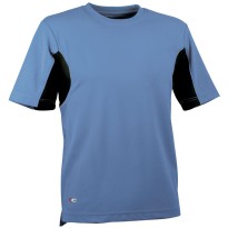 tous dehors - T-shirt de travail Cofra Caribbean 100 % polyester V085-0-00A taille L  couleur boue noir