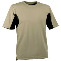tous dehors - T-shirt de travail Cofra Caribbean 100 % polyester V085-0-00A taille L  couleur boue noir