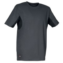 tous dehors - T-shirt de travail Cofra Caribbean 100 % polyester V085-0-00A taille L  couleur boue noir