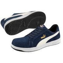 Chaussures de sécurité Puma Iconic Suede Navy Low S1P FO HRO ESD SRC 640020