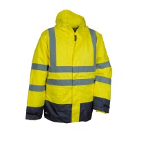 Tous dehors - Parka de travail haute visibilité Cofra Telsen V419-0-02 taille 3XL Couleur Orange Bleu Marine