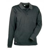 Tous dehors - Polo de travail Cofra Luxembourg 100 % coton Piquet V035-0-02 Taille M couleur anthracite noir