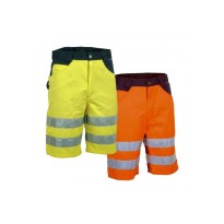 Tous Dehors Shorts de travail haute visibilité à poches multiples Cofra Visibile V074-0-02 taille 56 couleur orange