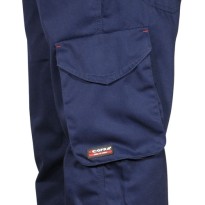 Tous Dehors - Pantalon de travail Multipoches Cofra Pincers V069-0-02 taille 44 couleur marine/noir