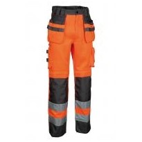Tous Dehors - Pantalon de travail Haute visibilité Multipoches Cofra Blinding V078-0-00 taille 56 couleur jaune anthracite
