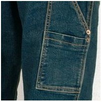 Tous dehors - Jean de travail extensible avec poches multiples Cofra Dùsseldorf V191-0-00 Taille 46 Couleur Bleu