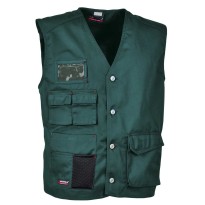 Tous dehors - Gilet de travail à poches multiples Cofra Monastir 100% coton V285-0-02 taille L couleur Noir