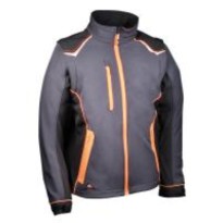 Tous dehors - Veste de travail Softshell Élastique Cofra Selters V643-0-02 taille 56 couleur Noir Noir Jaune fluo