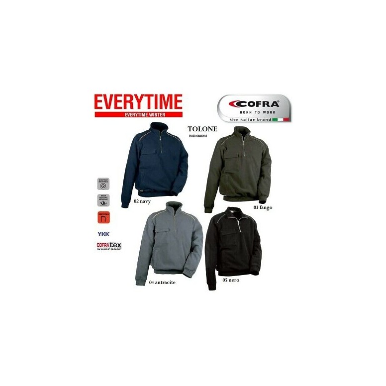 Tous dehors - Sweat-shirt en polaire de travail...