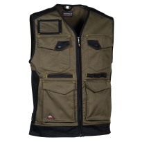 Tous dehors - Gilet de travail extensible à poches multiples Cofra Kunir V616 couleur Noir taille 46