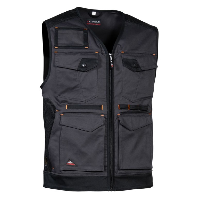 Tous dehors - Gilet de travail extensible à...