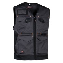 Tous dehors - Gilet de travail extensible à poches multiples Cofra Kunir V616 couleur Noir taille 46