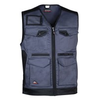 Tous dehors - Gilet de travail extensible à poches multiples Cofra Kunir V616 couleur Noir taille 46