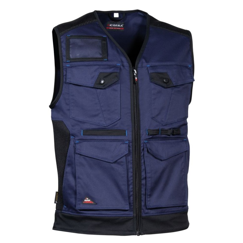 Tous dehors - Gilet de travail extensible à...