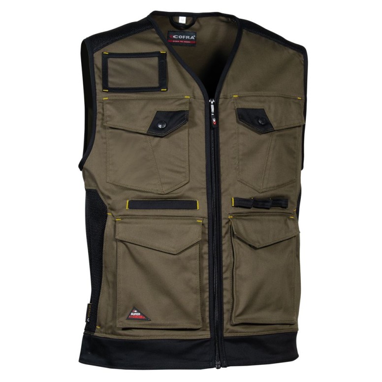 Tous dehors - Gilet de travail extensible à...
