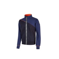 Tous Dehors - Pull de Travail zippé complet U-Power Uranus  EY243 taille S blue profond