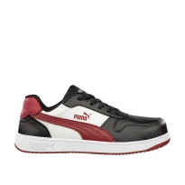 Tous Dehors - Chaussures de sécurité Puma Frontcourt Black/White/Red Low S3 FO HRO ESD SRC 640200 pointure 39