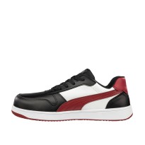Tous Dehors - Chaussures de sécurité Puma Frontcourt Black/White/Red Low S3 FO HRO ESD SRC 640200 pointure 39