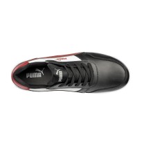 Tous Dehors - Chaussures de sécurité Puma Frontcourt Black/White/Red Low S3 FO HRO ESD SRC 640200 pointure 39