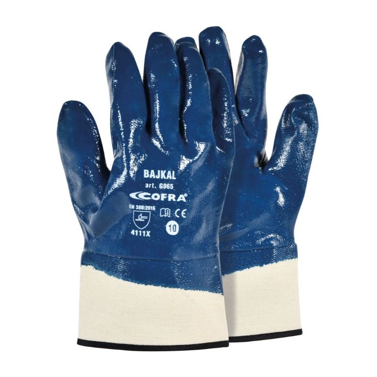 12 Paires - Gants de Travail Cofra en Nitrile...
