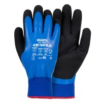 12 Paires - Gants de Travail Stretch Cofra en Latex Graupel G025-D100