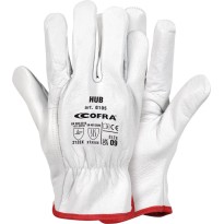 12 Paires - Gants de Travail Cofra Hub en Cuir G105-DD00