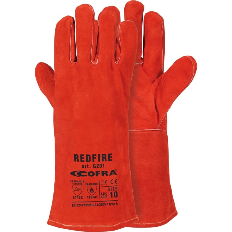12 Paires - Gants de Travail Cofra Redfire en...