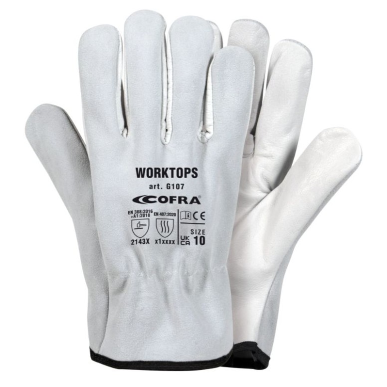 12 Paires - Gants de Travail Cofra Worktops en...