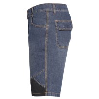 Tous dehors - Bermuda de travail Extreme Issa Line 8839B en jean léger extensible pour l'été Taille 2XL