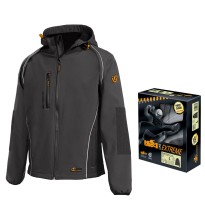 Tous dehors - Veste technique softshell 8884B Clever - ISSA LINE Taille S Couleur Noir