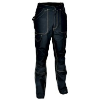 Tous dehors - Pantalon de travail à poches multiples Cofra Dublin 100 % Coton Canvas V052-0-01 Taille 54 Couleur Corde Noir