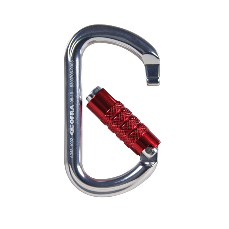 Lot de 5 Mousquetons Cofra Ligam Screw A048-B100