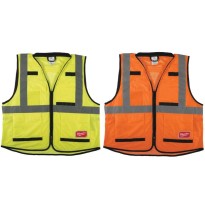 Gilet de travail haute visibilité multipoches Milwaukee Premium 4932471895