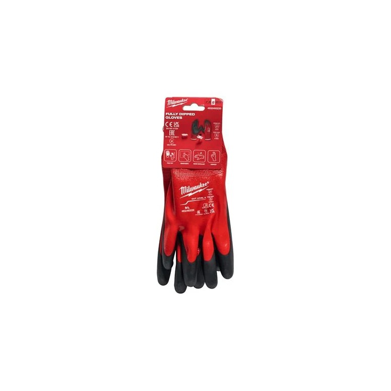 Gants de Travail Milwaukee Fully Dip 4932493218