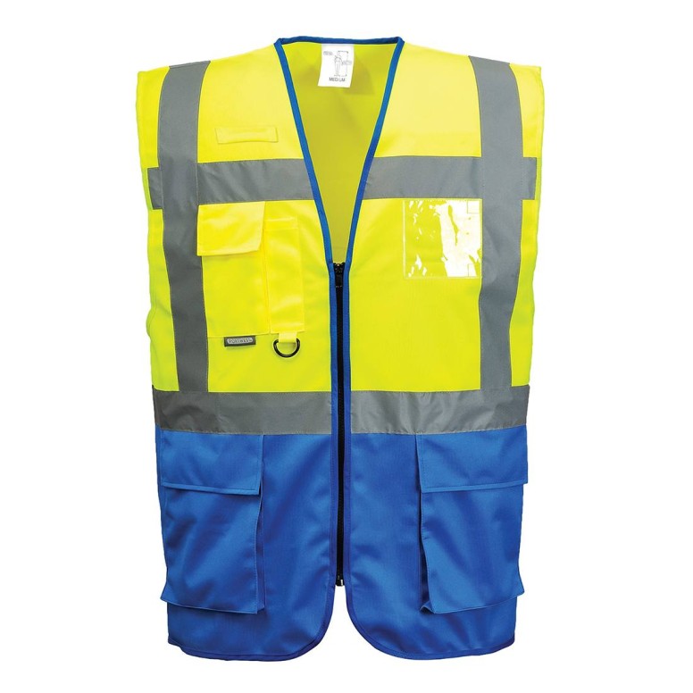 Gilet de Travail Haute Visibilité Multipoches...