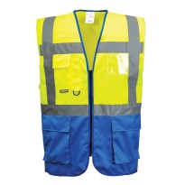 Gilet de Travail Haute Visibilité Multipoches Varsovie Executive Portwest C476