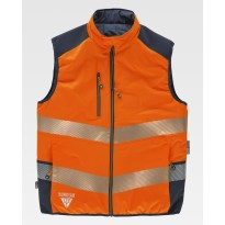 Gilet de Travail Réversible Haute Visibilité Matelassé...