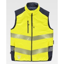 Gilet de Travail Réversible Haute Visibilité Matelassé Workteam C8250