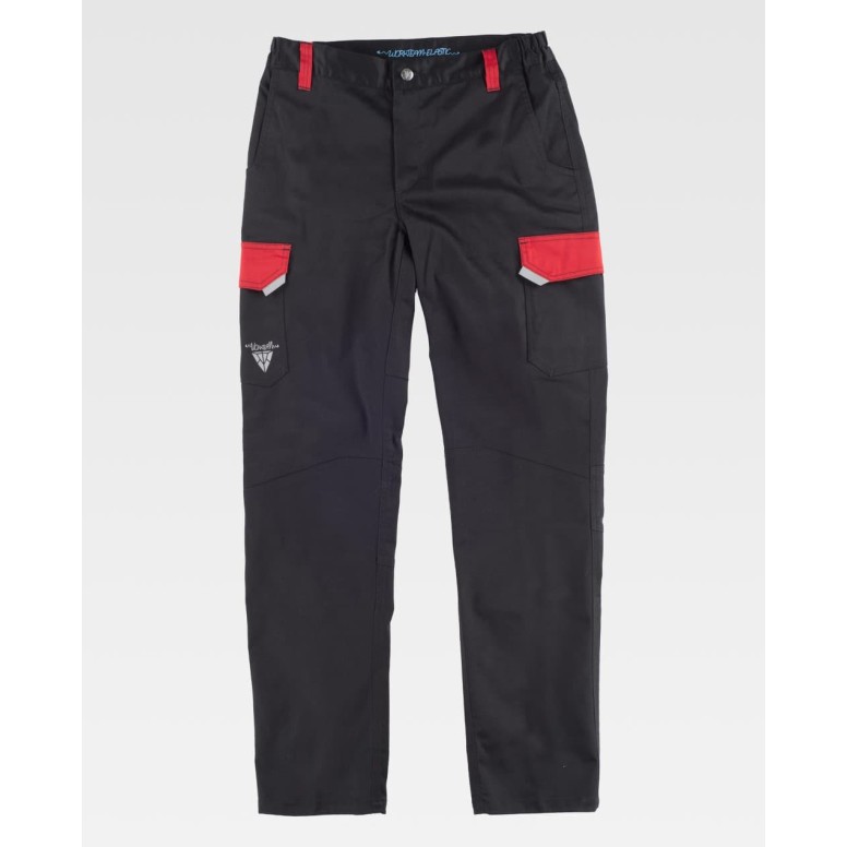 Pantalon de Travail Stretch Multipoches...