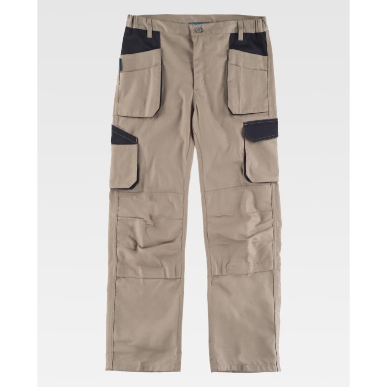 Pantalon de Travail Multipoches Stretch...