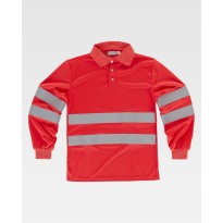 Polo de travail Workteam à manches longues haute...