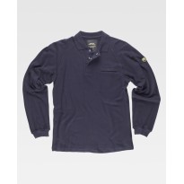 Polo de travail Workteam manches longues ignifuge et antistatique S6598