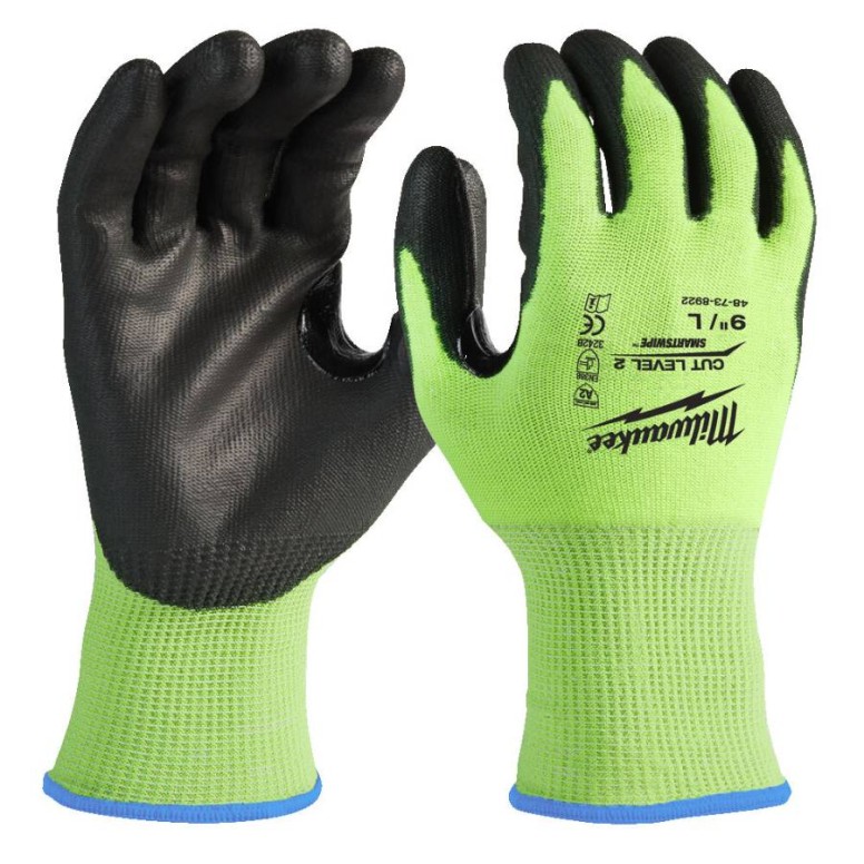 Gants de travail Milwaukee haute visibilité...