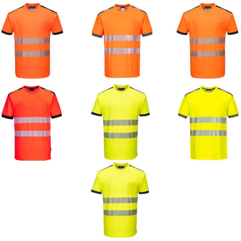 T-shirt de Travail Haute Visibilité PW3 Cotton...