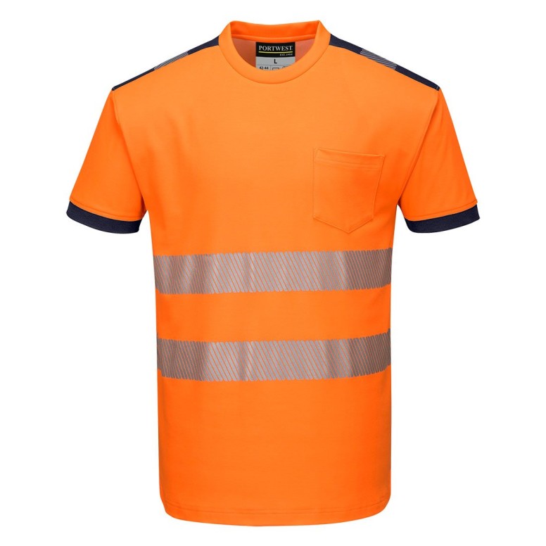 T-shirt de Travail Haute Visibilité PW3 Cotton...