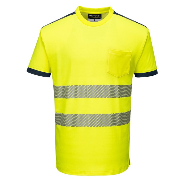 T-shirt de Travail Haute Visibilité PW3 Cotton...