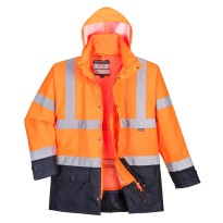 Blouson de Travail Haute Visibilité Multipoches Imperméable 5 en 1 Executive Portwest S768