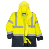 Blouson de Travail Haute Visibilité Multipoches Imperméable 5 en 1 Executive Portwest S768